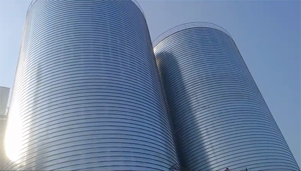 明山2座混凝土高架卷板仓